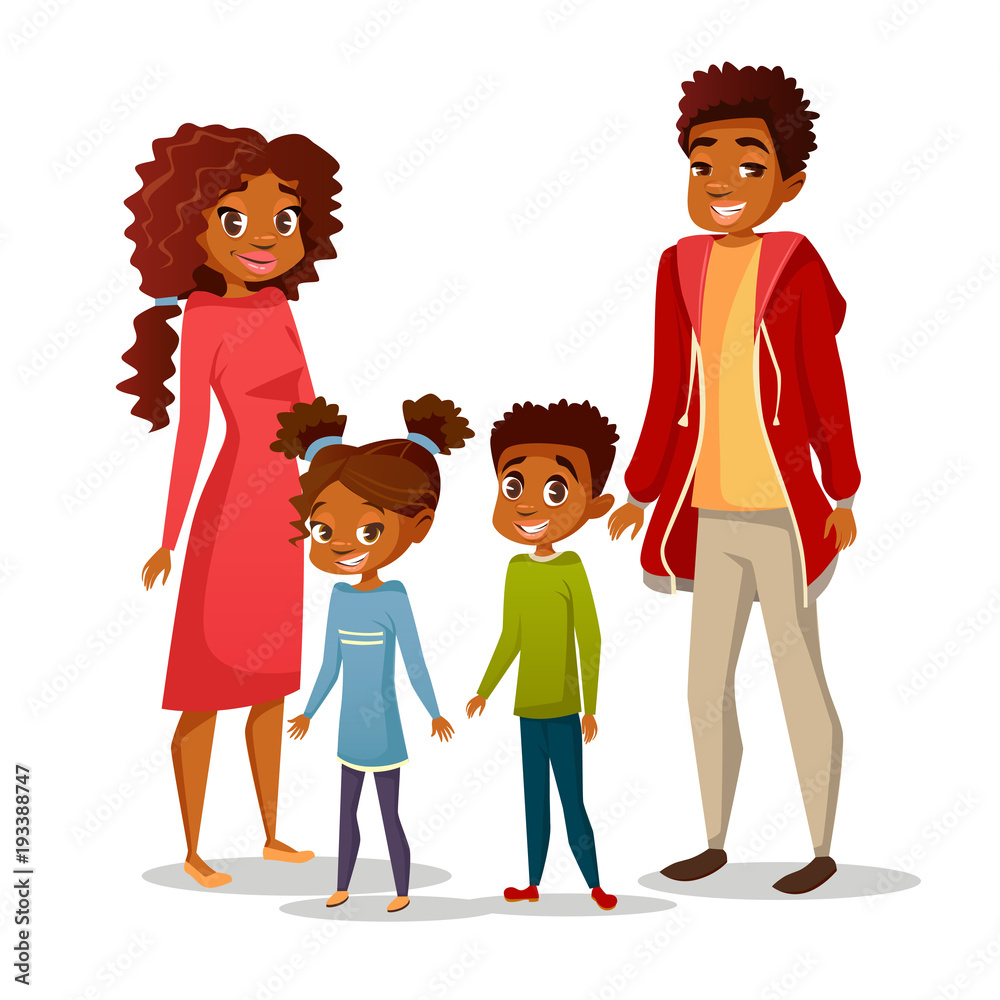 black family clipart