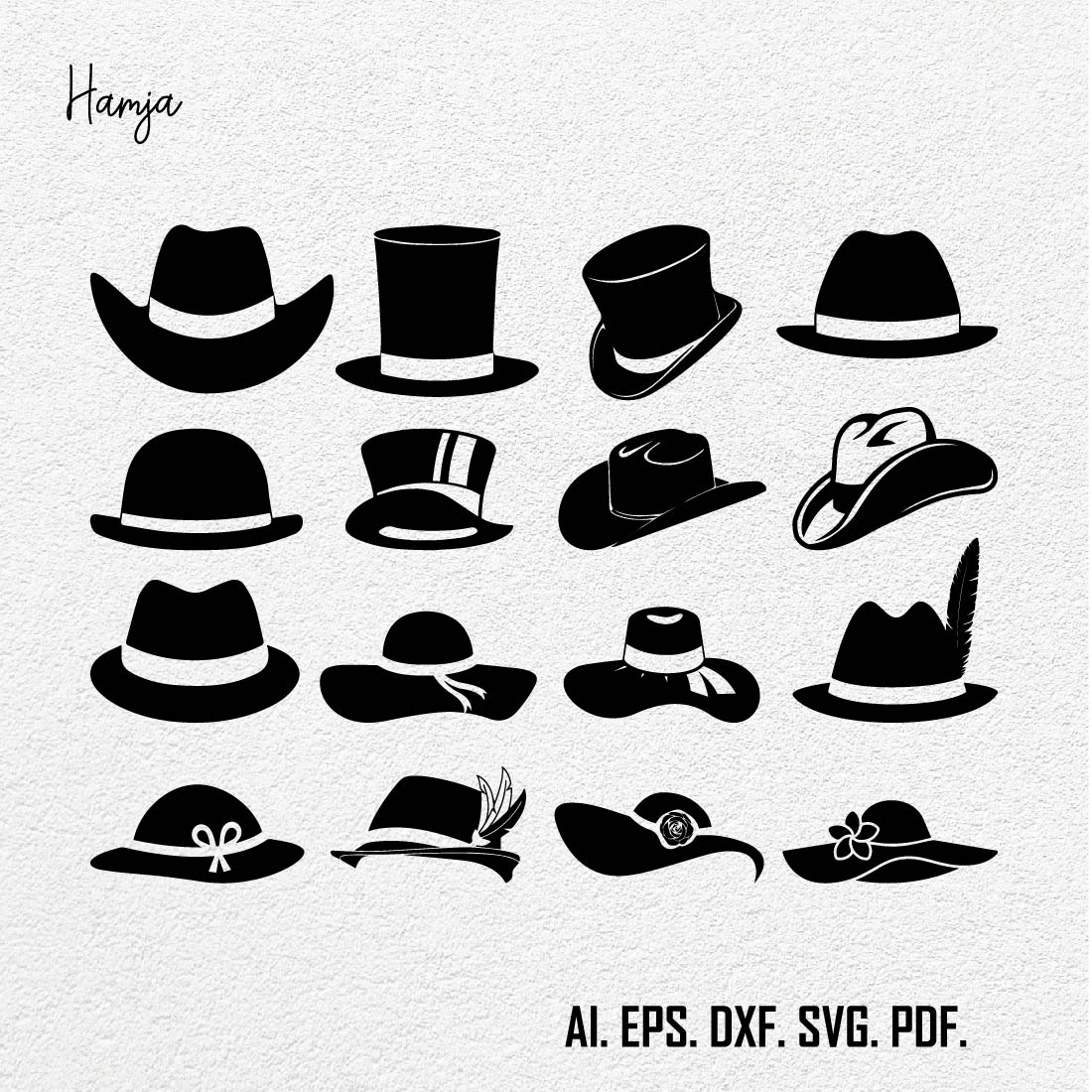 black hat cliparts 2024