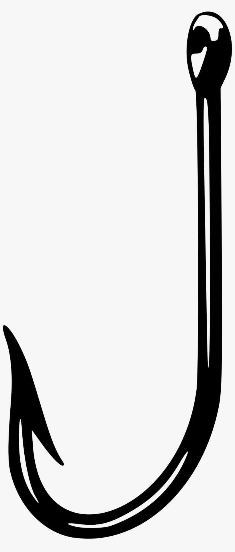 28 Collection Of Fish Hook Clipart Black And White - Clip Art Fish ...