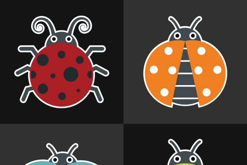 black ladybug cliparts