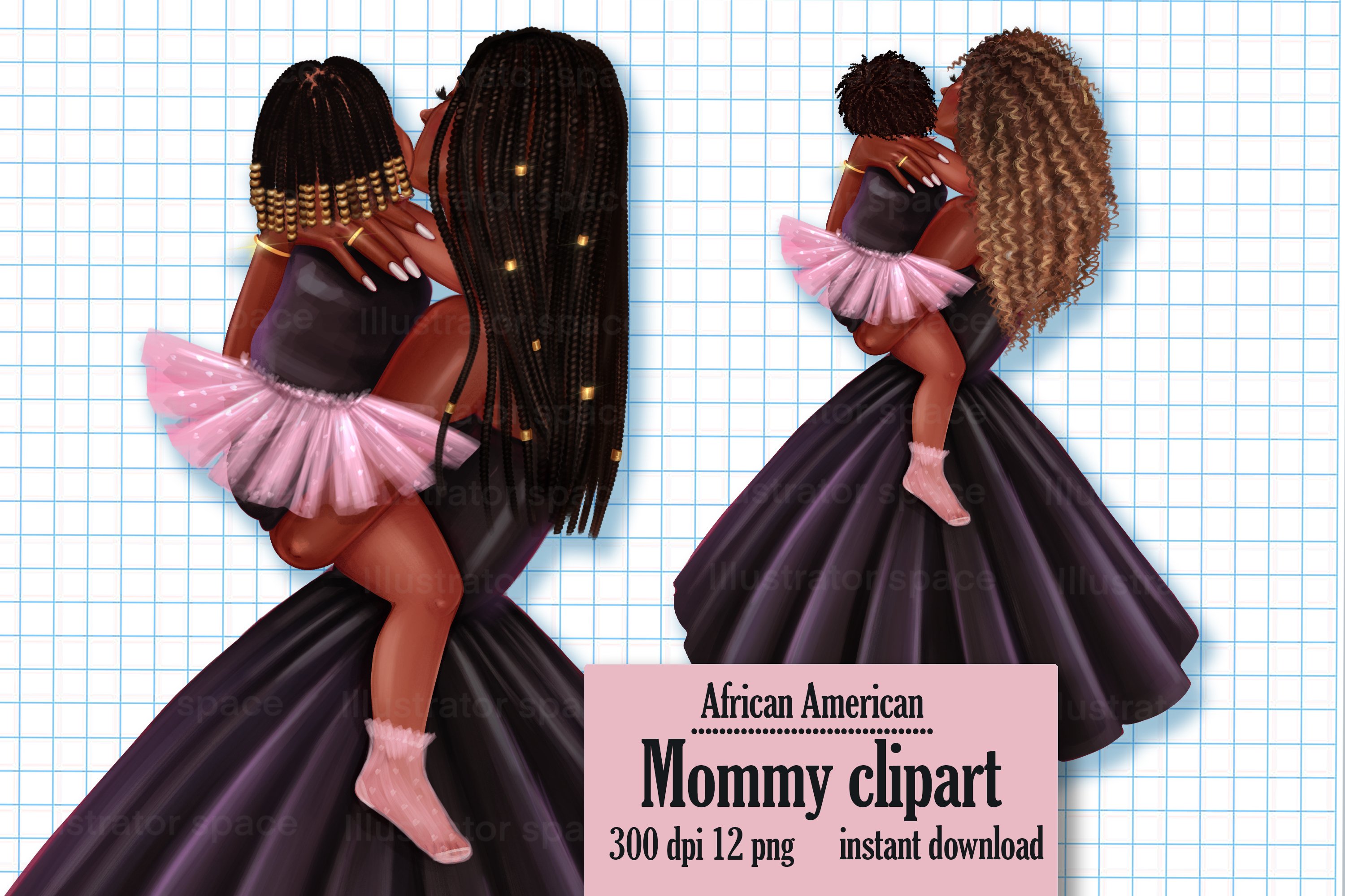 black mothers cliparts