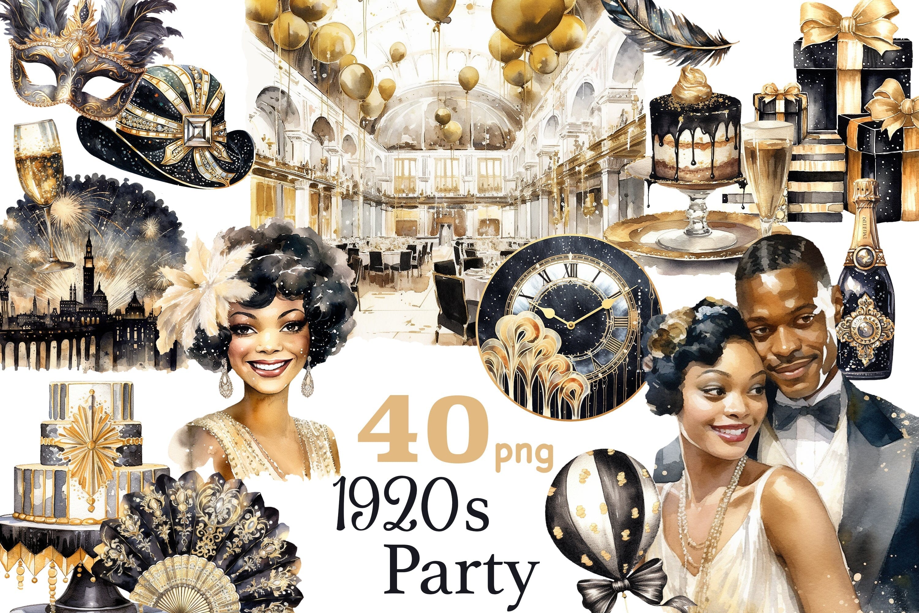 black party cliparts 2024