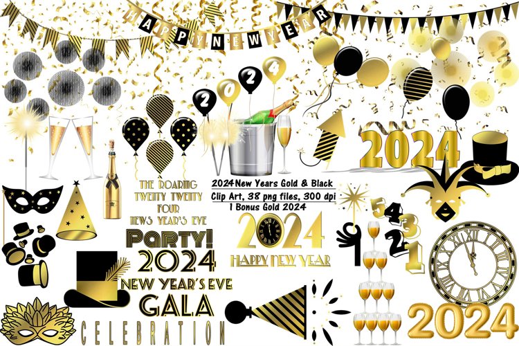 black pattern cliparts 2024