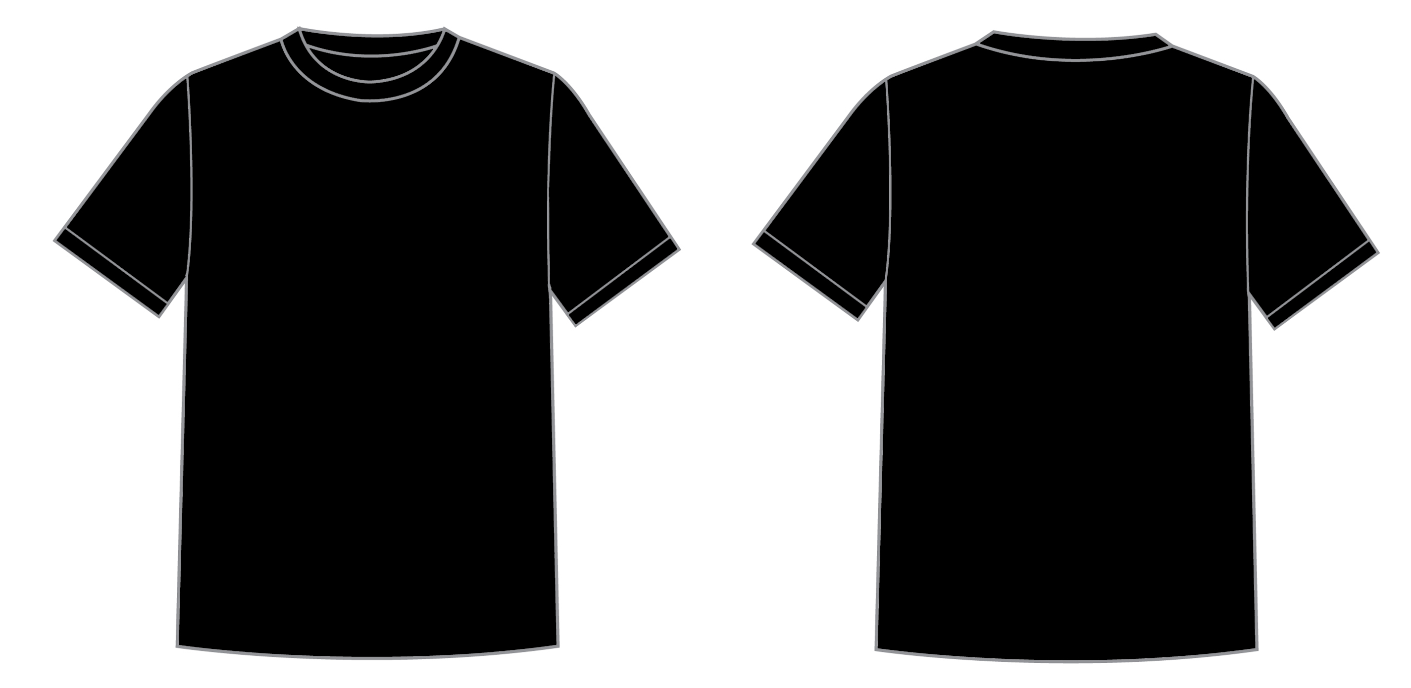 black shirt cliparts 2024