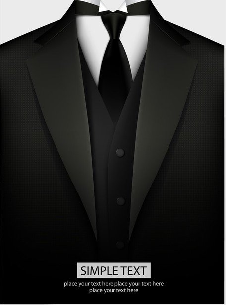 black suit shirt art clip