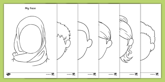 Blank Face Templates (Lehrer gemacht) - Twinkl