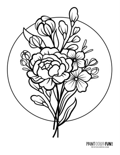 blank flower cliparts 2024