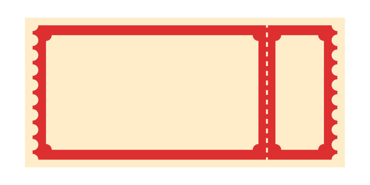 blank movie ticket