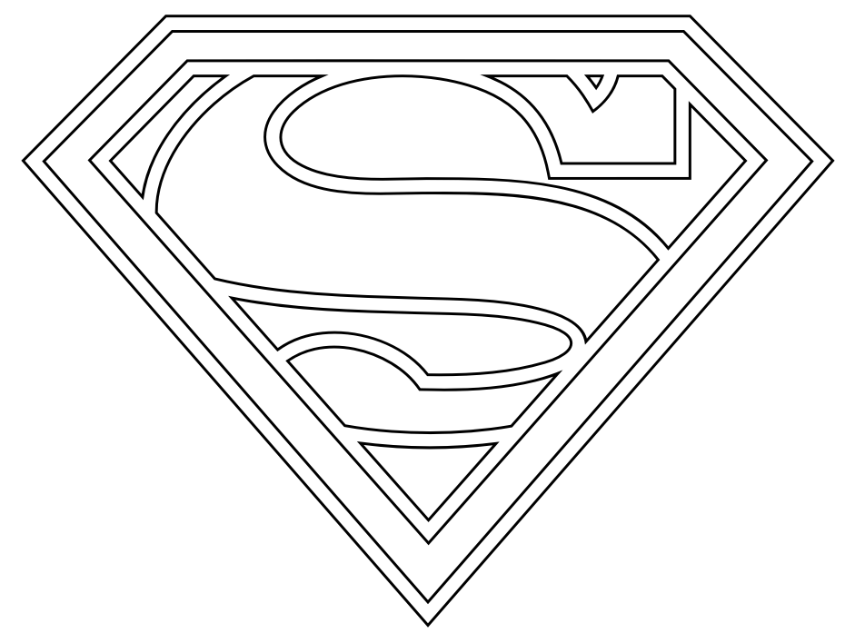 blank superman logo