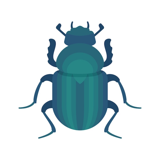 Premium Vector | Blue beetle insect isolated on white background