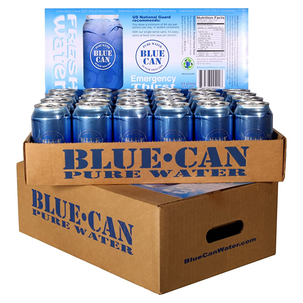 Bluecan Water 50 Years 24 Stück - The General Prepper