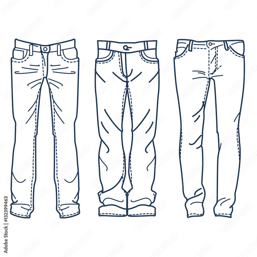 blue jeans clipart