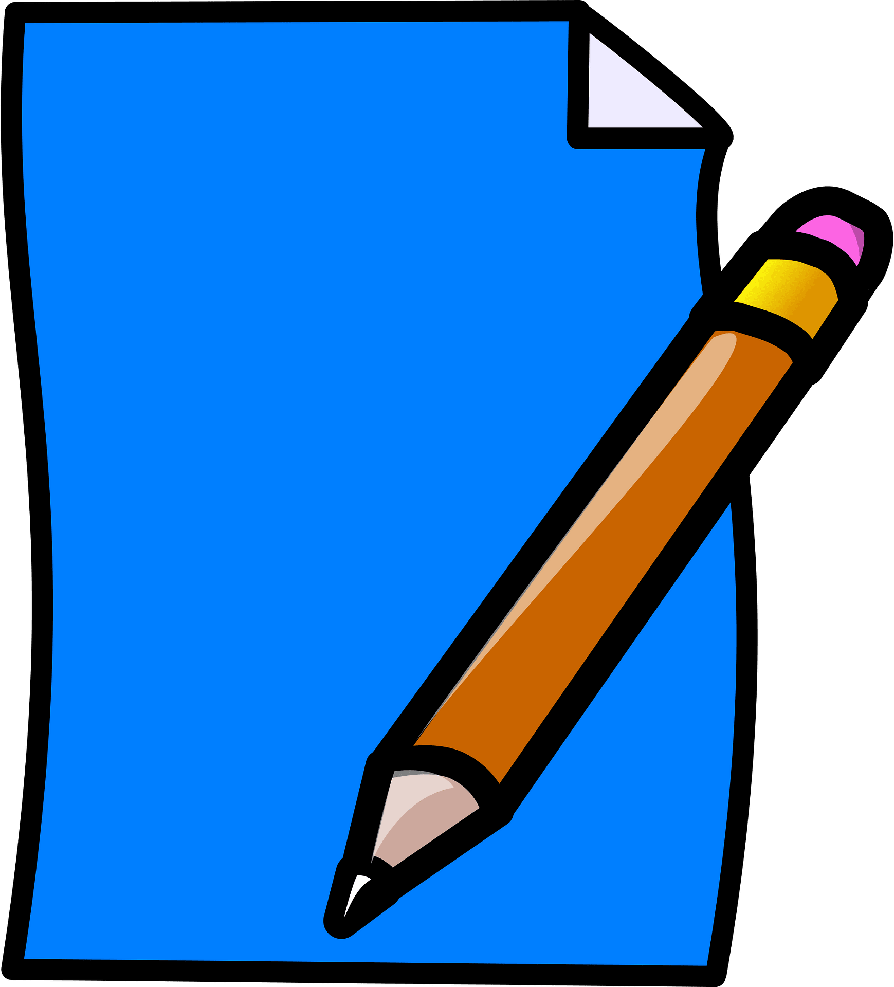 blue paper cliparts