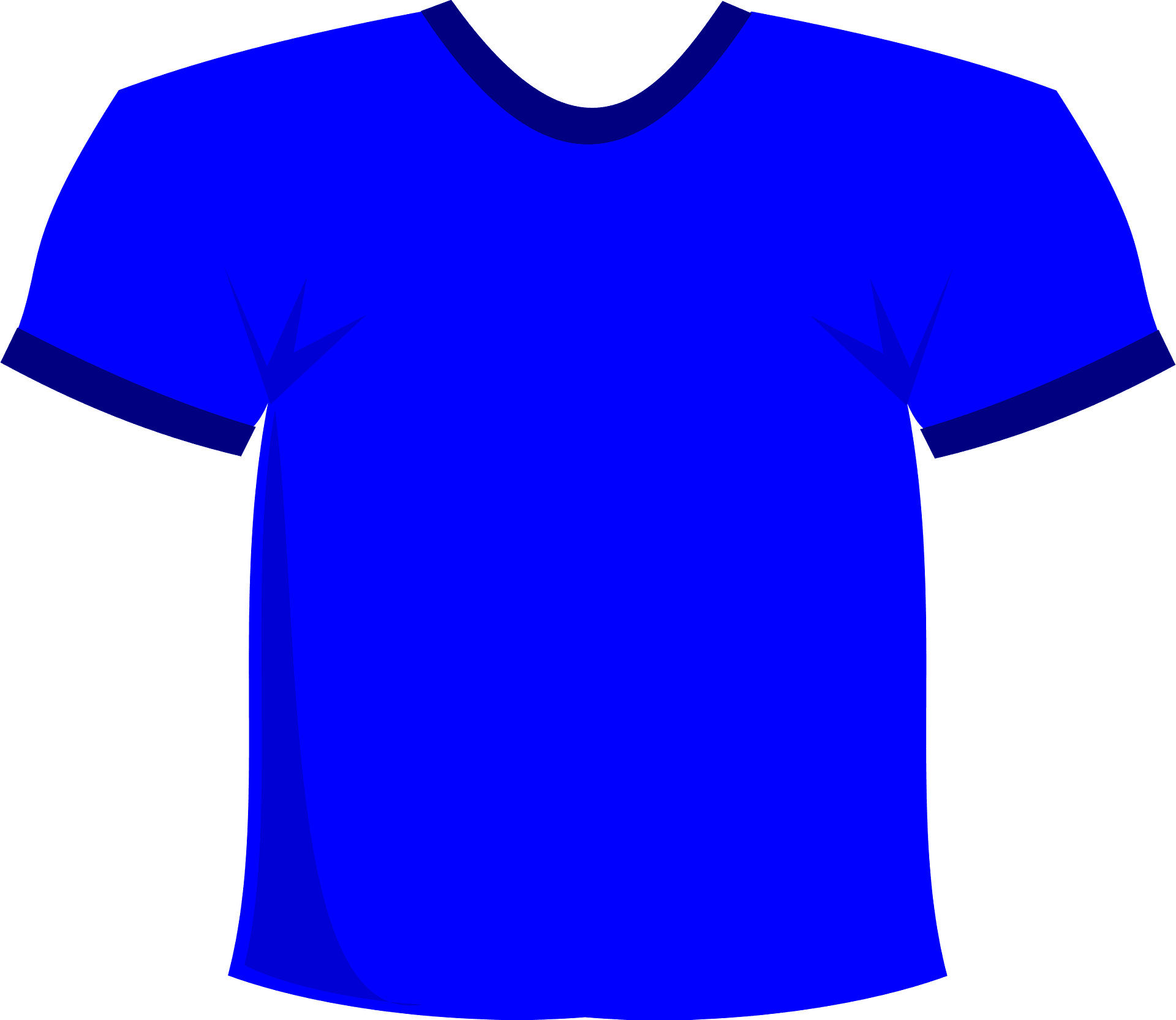 blue t shirt cliparts