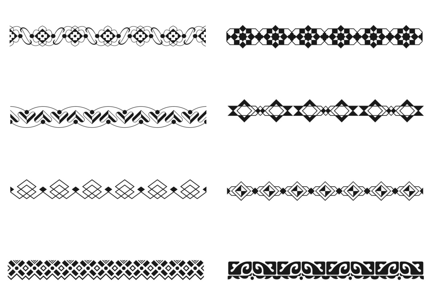 Art deco border bürstenpaket - Kostenlose Photoshop-Pinsel bei ...