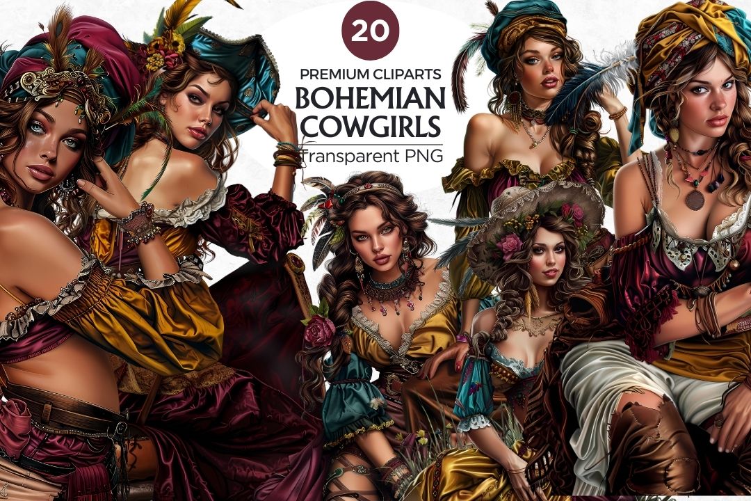 bohemian cliparts 2024
