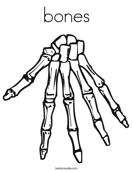 bones coloring pages