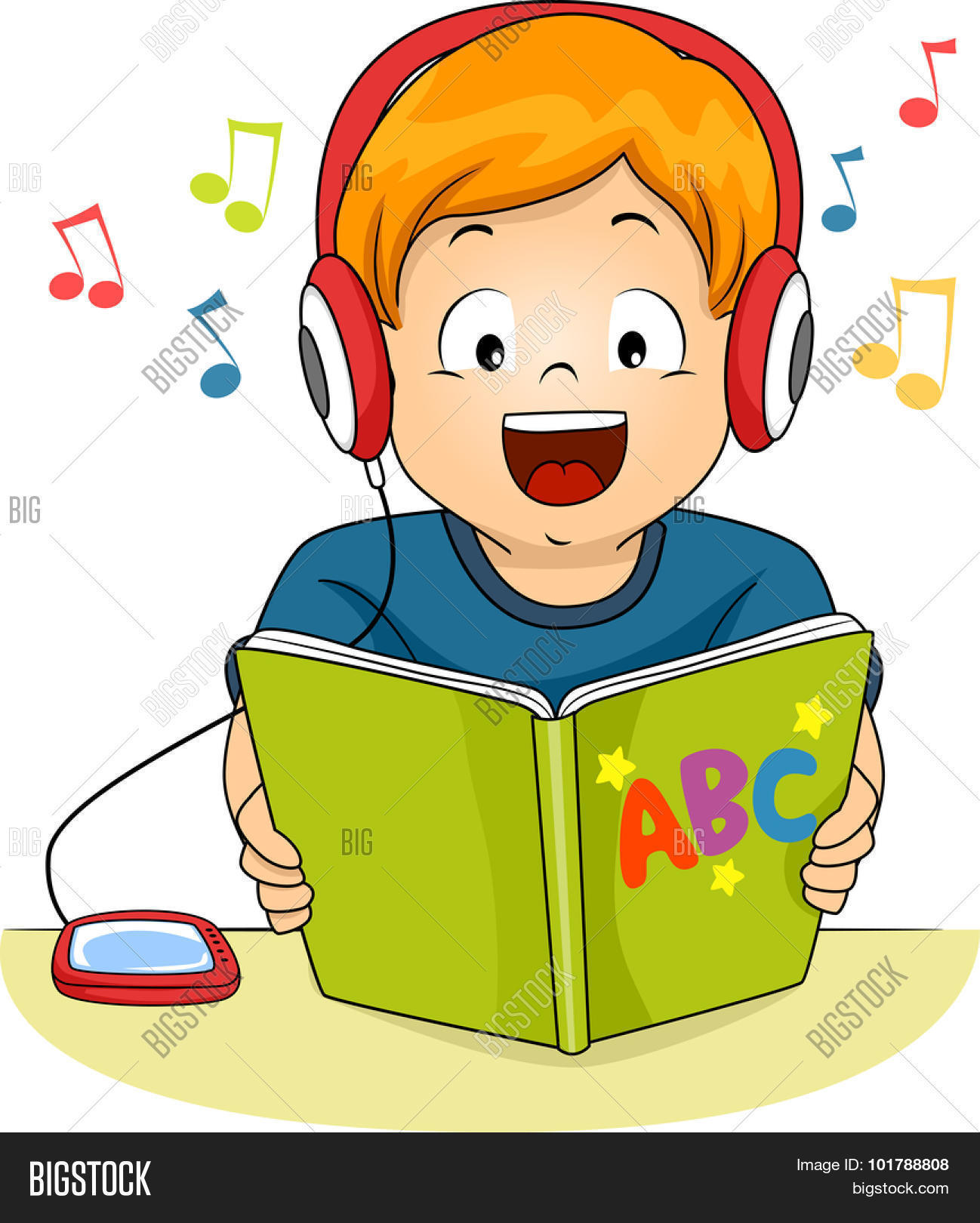book listening cliparts