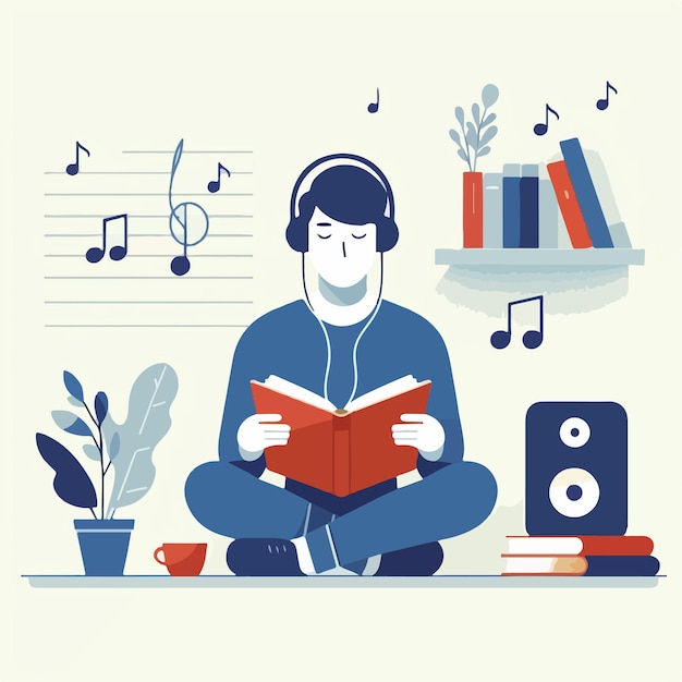 book listening cliparts