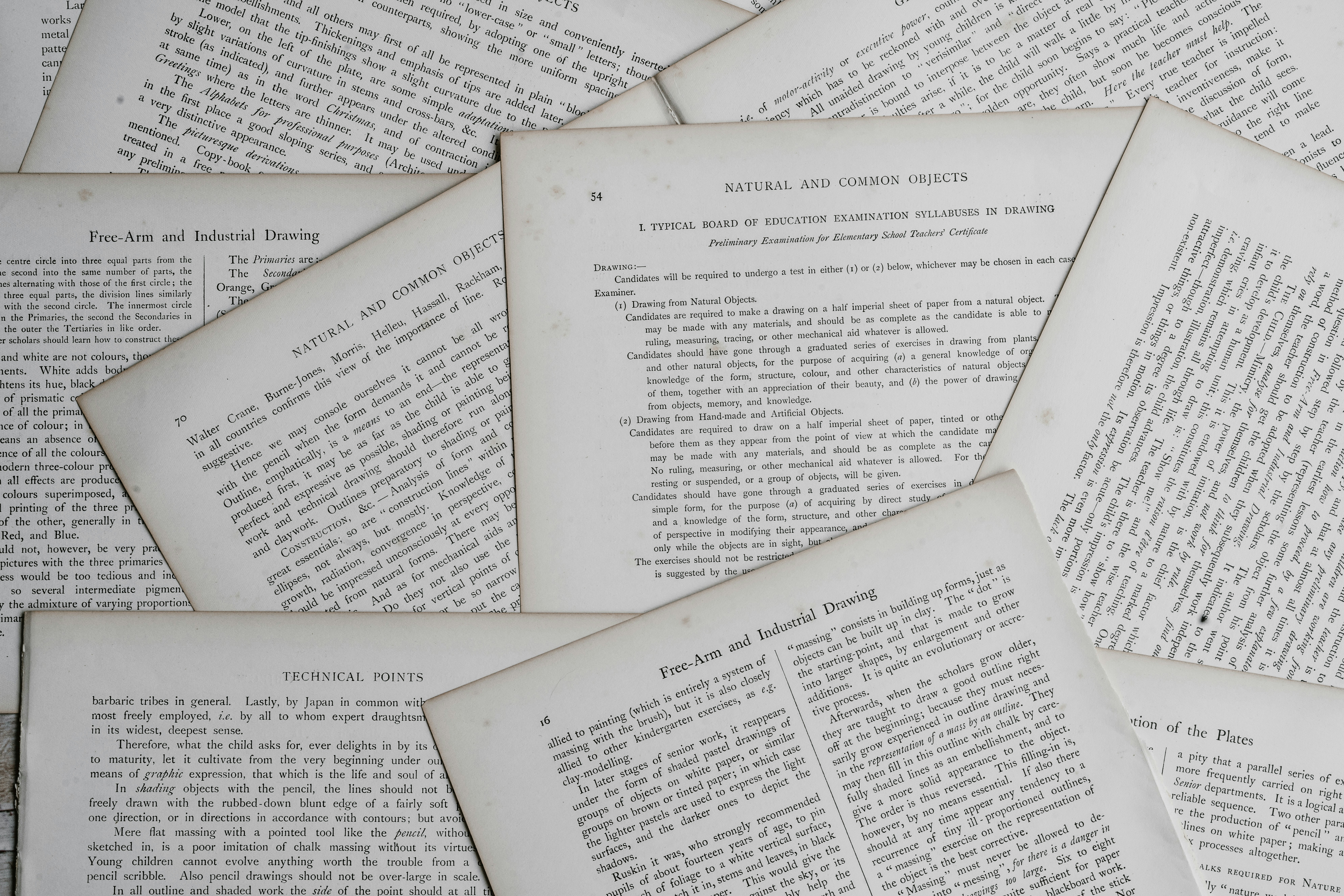 book pages