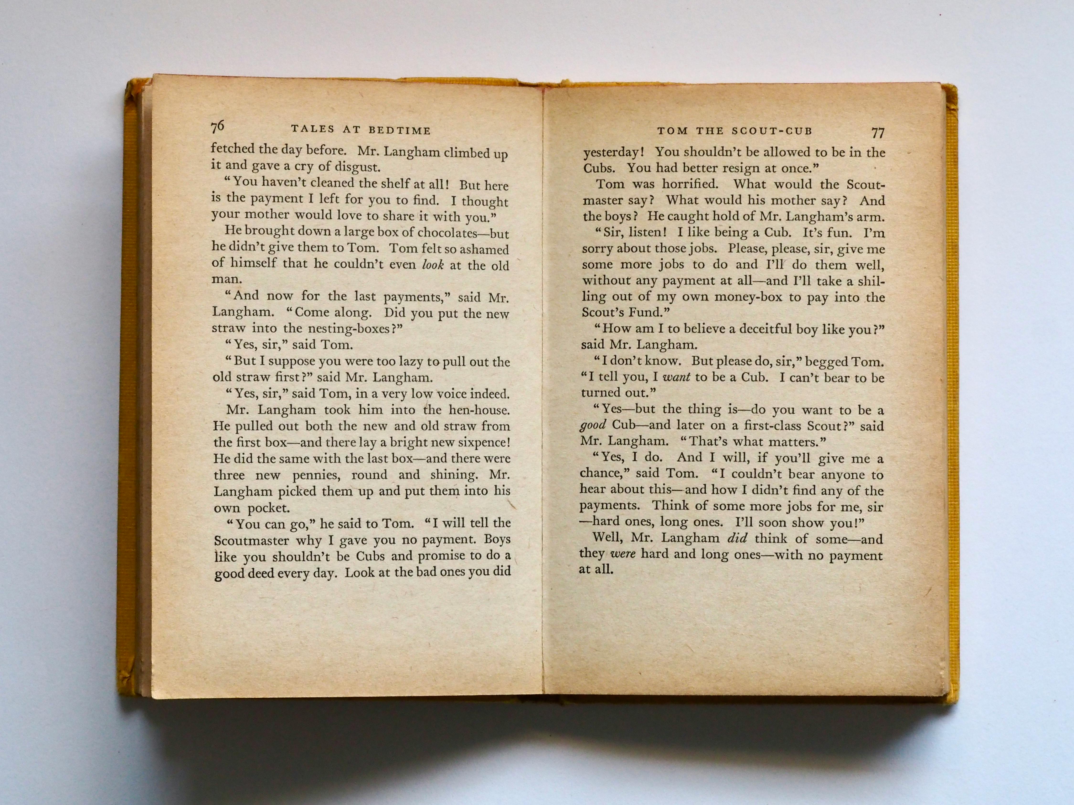 book pages