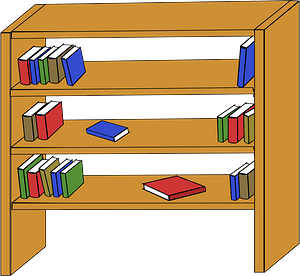 Bookshelf - Free vector clipart images on clipart library.com