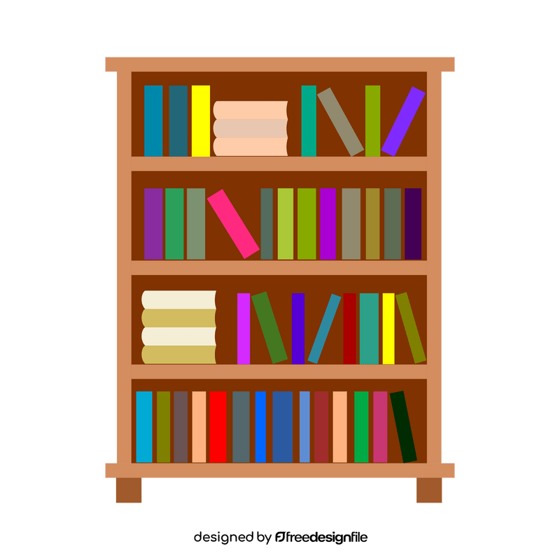 Bookcase clipart free download