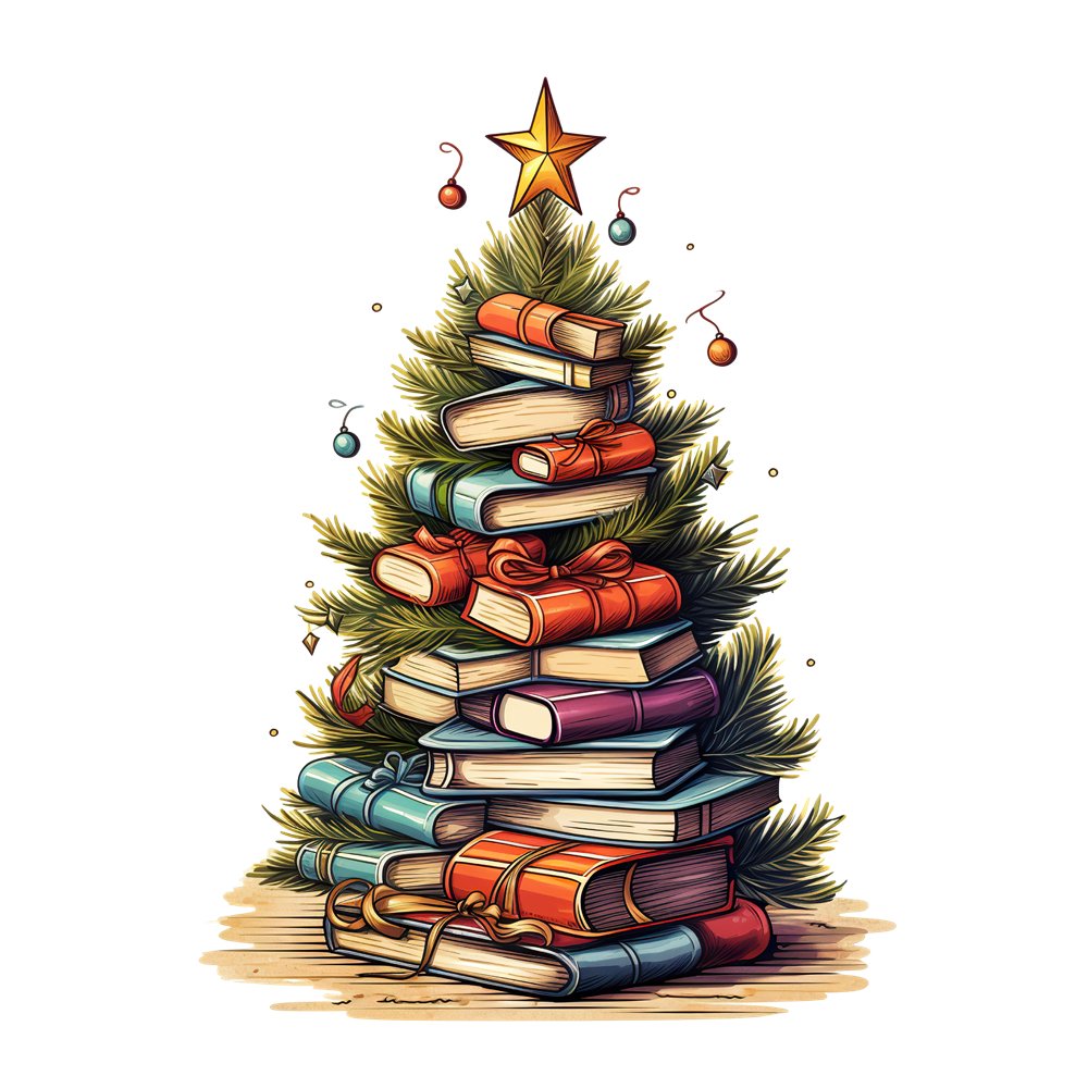 books christmas cliparts