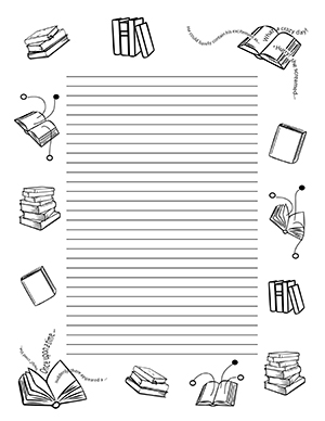 books cliparts borders