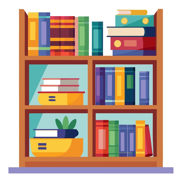 bookshelf cliparts