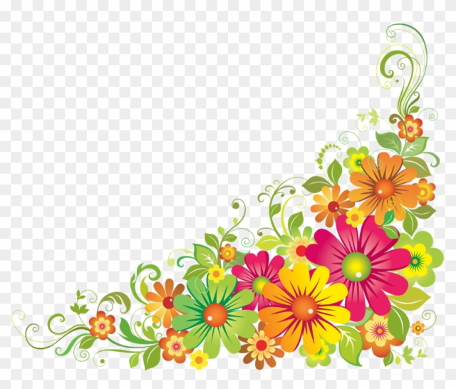 border cliparts flower
