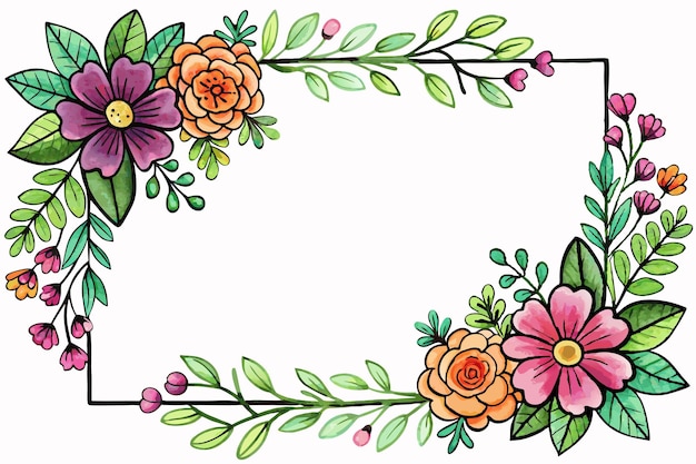 border flower clipart