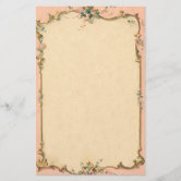 Victorian Border Stationary Stationery | Zazzle