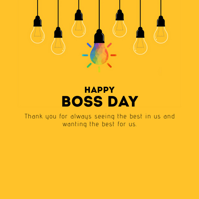 happy boss day-Vorlage | PosterMyWall