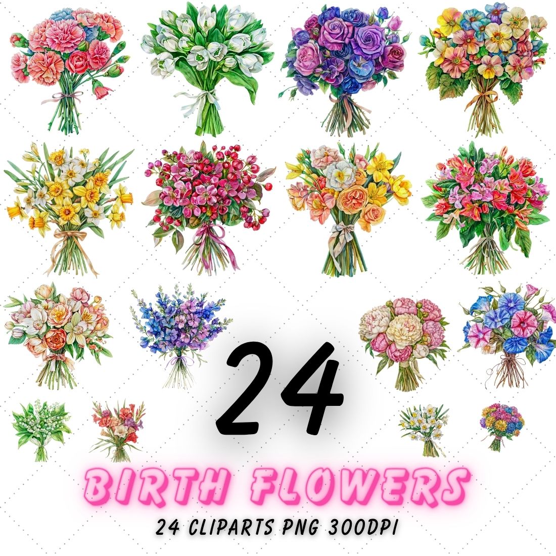 bouquet cliparts 2024