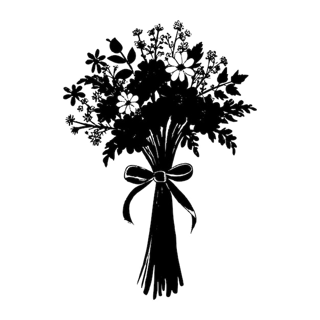 bouquet cliparts silhouette 2024