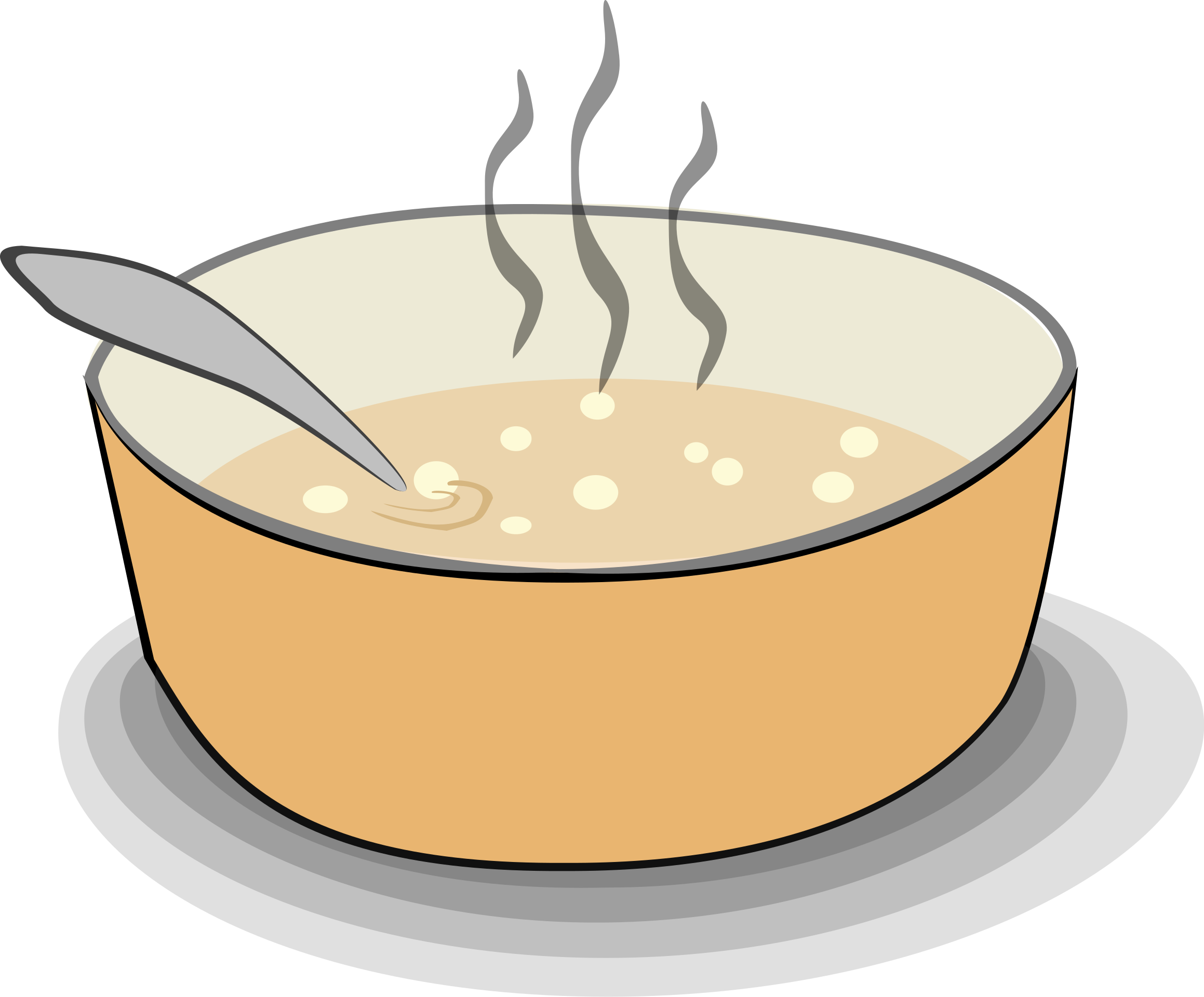bowl of soup clipart