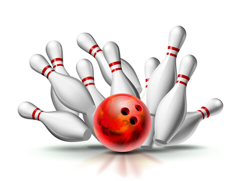 bowling ball and pins images