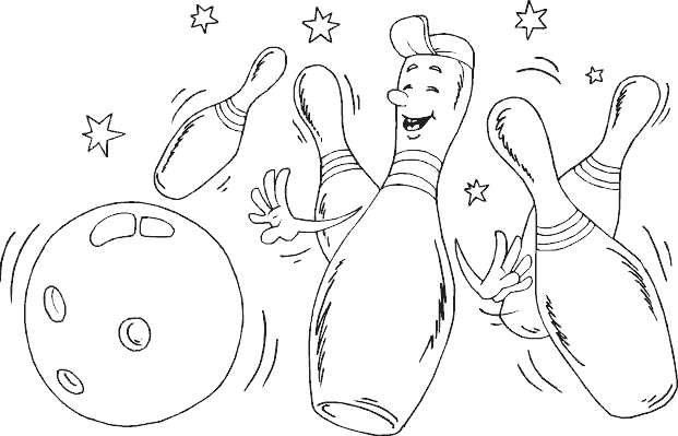 bowling pin coloring page