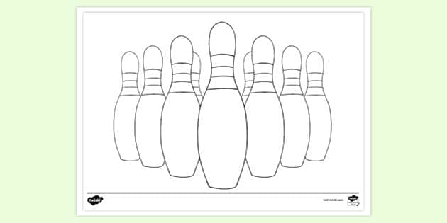 bowling pin coloring page