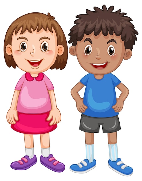 Boy Girl Clipart Vectors &amp; Illustrations for Free Download | clipart library