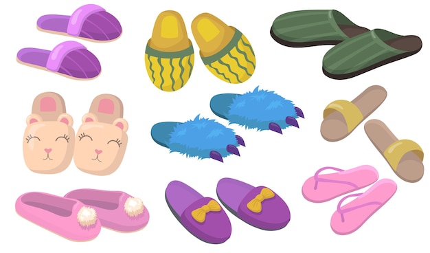 boy slippers cliparts