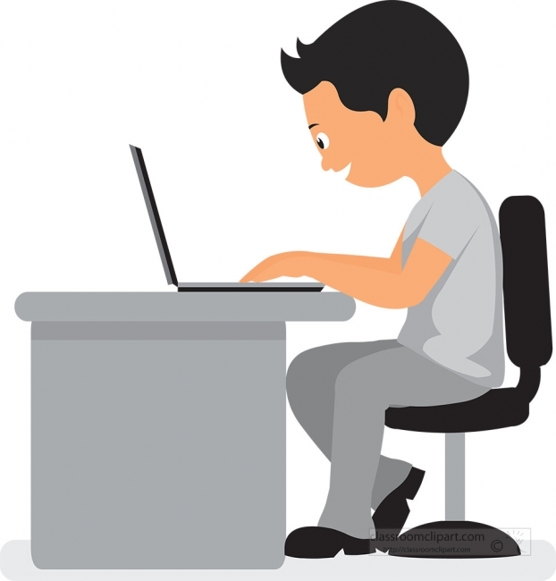 boy working cliparts