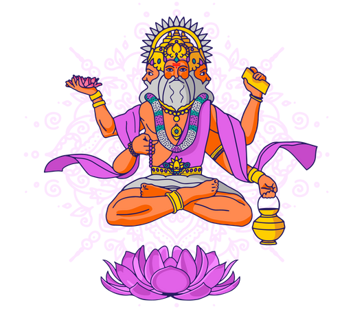 Herr Brahma Illustration - Gratis Download Kultur &amp; Religion ...