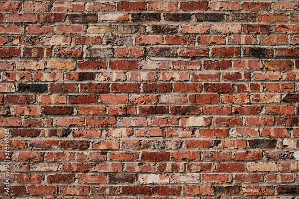 Poster, Wandbilder brick wall of red color, 40x26.7 cm
