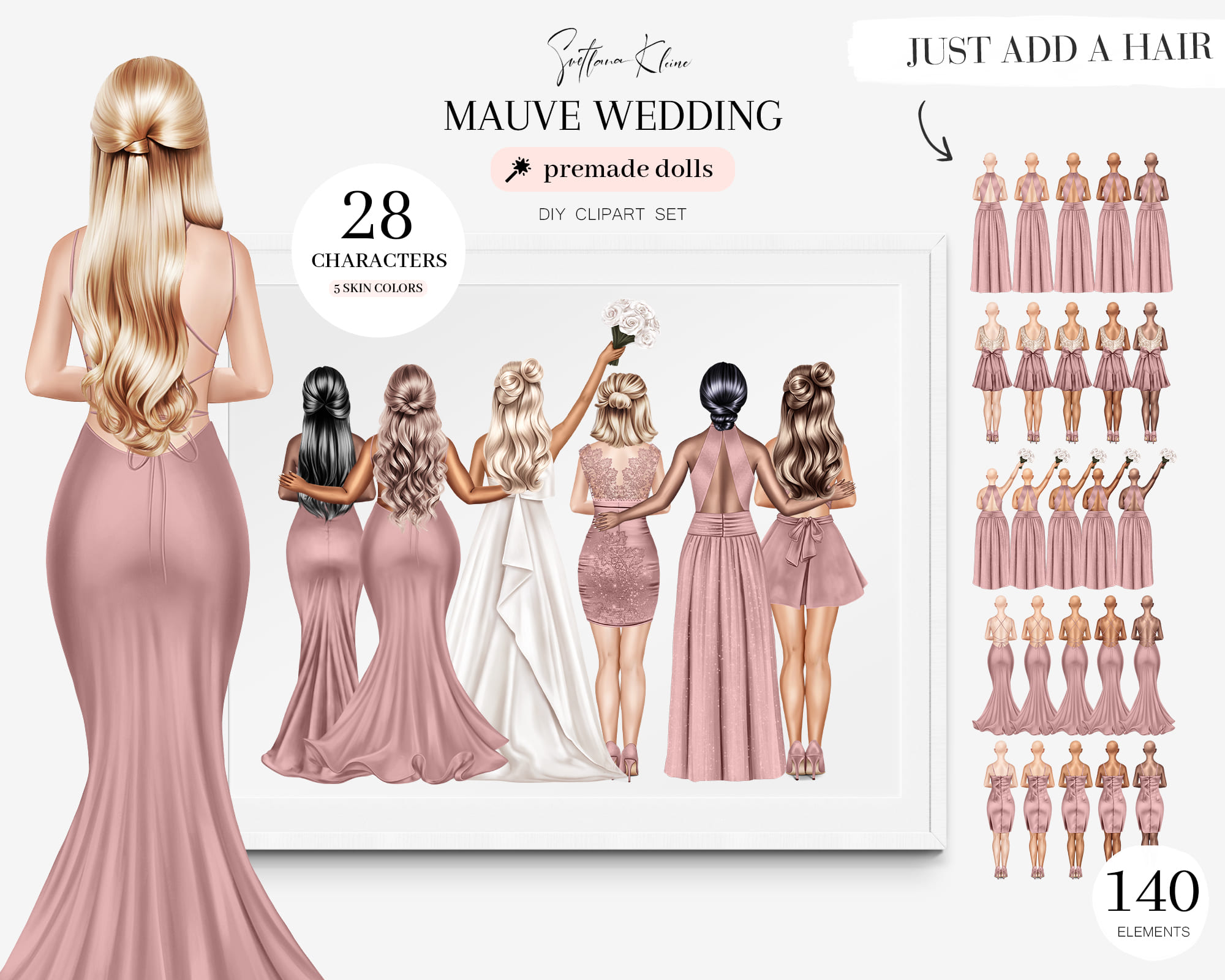 bridesmaid cliparts 2024