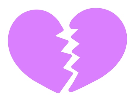 Free Vectors | Broken heart heart break purple