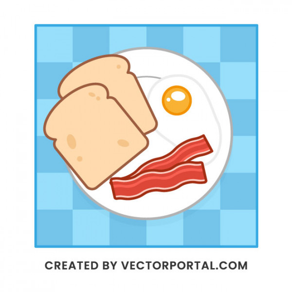 Breakfast Plate Royalty-free Stock Vector Images and Clip Art