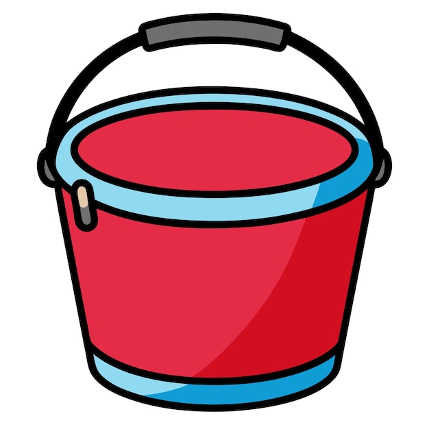 Bucket clip art and vector design with a white background ...