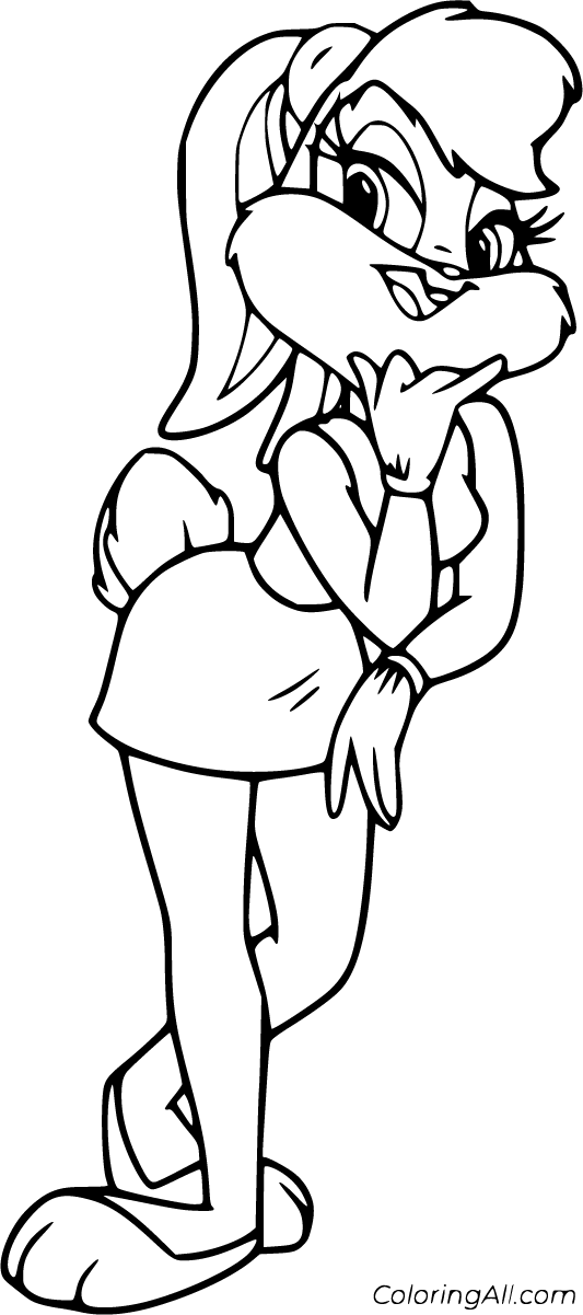 bugs bunny and lola bunny coloring pages